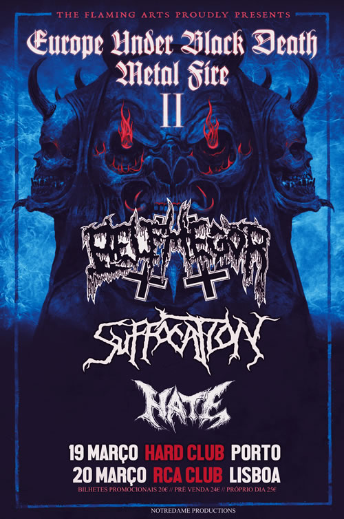 Belphegor + Suffocation + Hate (Lisboa 20/03)