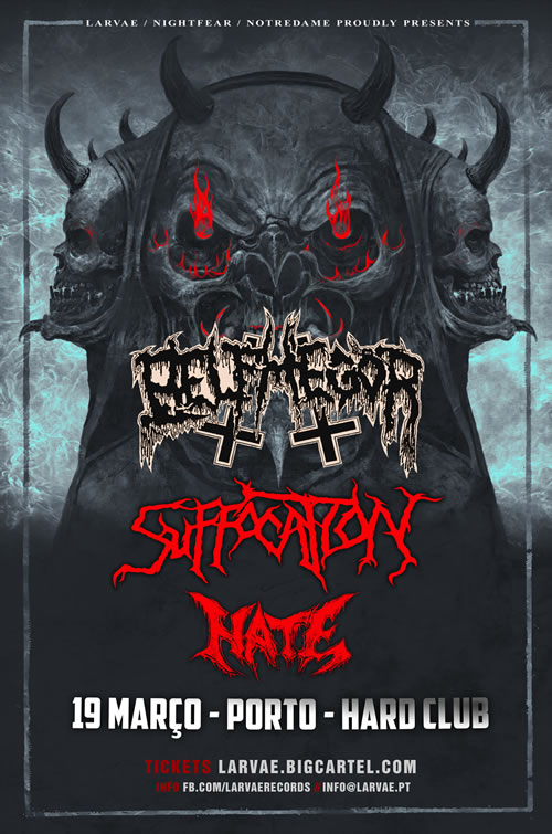 Belphegor + Suffocation + Hate (Porto, 19/03))