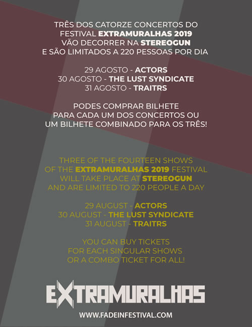 Festival Extramuralhas 2019 (3 Day Pass)