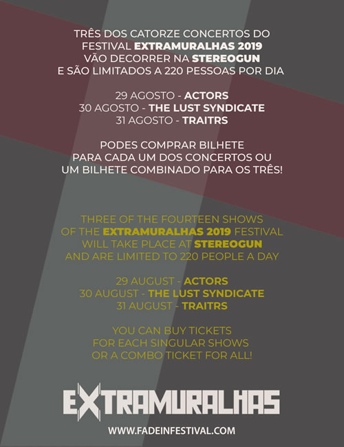 Festival Extramuralhas 2019 (3 Day Pass)