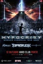 <strong style='color:#FB8D74;text-decoration:underline;'>Hypo</strong>crisy + Septicflesh (Porto)