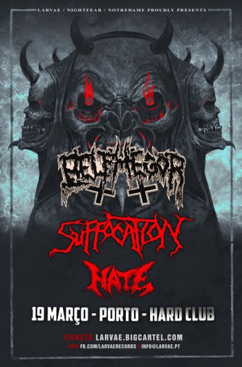 Belphegor + Suffocation + Hate (Porto, 19/03)